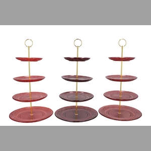 Dayah Red Mix Cake Shelf Ass 15/18/20/25x46cm