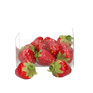 Decoratie Aardbei 4cm x12