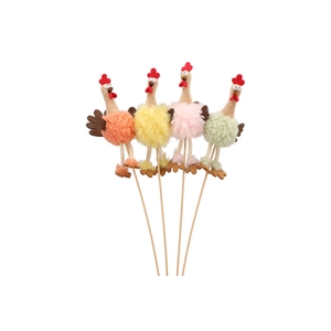 Easter Stick Fluffy Chicken Legs Color Ass P/1 50x6cm