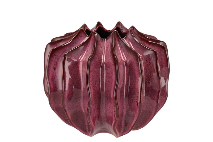 <h4>Juna Purple Vase Structure 23x23x20cm</h4>