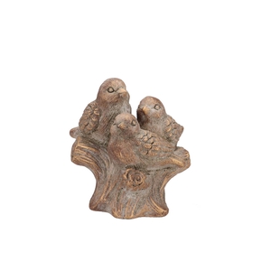 Concrete Golden Birds 14x11x16cm