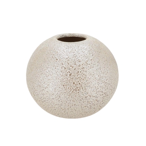 Dana White Pearl Moonface Vase 30x30x35cm