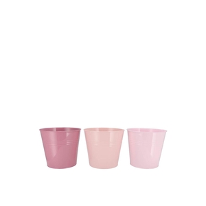 Zinc Summer Pink Mix Bucket Basic Ass 13x12x9cm