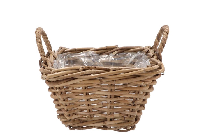 <h4>Rattan Kuboo Pot Square 25x15cm</h4>