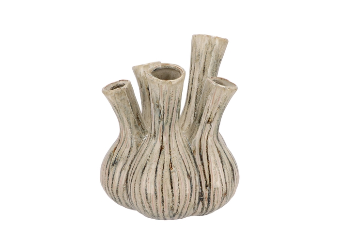 Aglio Green Active Glaze Vase 17x20cm