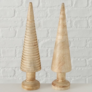 Decorative object Noares, 2 ass., Christmas tree, with stand, H 30 cm, 4020607941106, 2015556