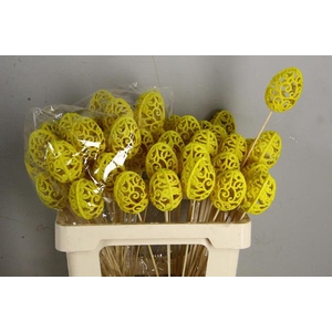 Stick Egg Baroque Yellow  7cm