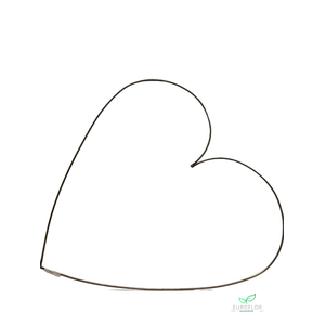 METAL HEART 85CM NATURAL
