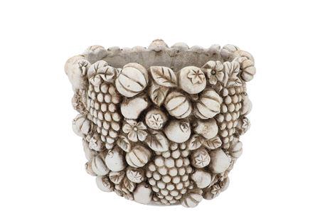 <h4>Concrete Fruit Pot Round 18x18x14cm Nm</h4>