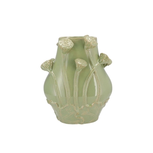 Mara Pistache Vase Lotus 28x20x35cm Nm