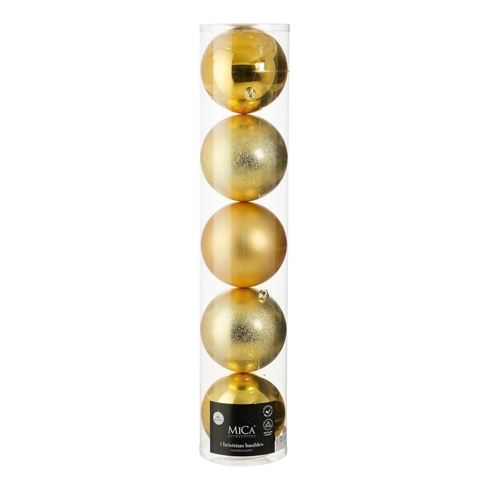 <h4>Kerstbal Bal kunststof 200mm x5</h4>