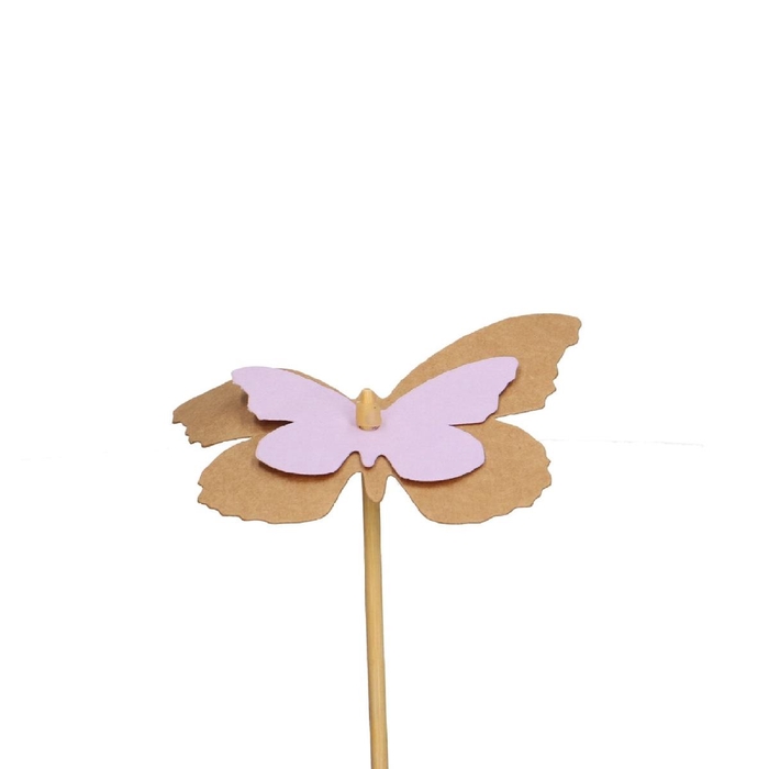 <h4>Bijsteker 12cm Vlinder kraft 7cm</h4>
