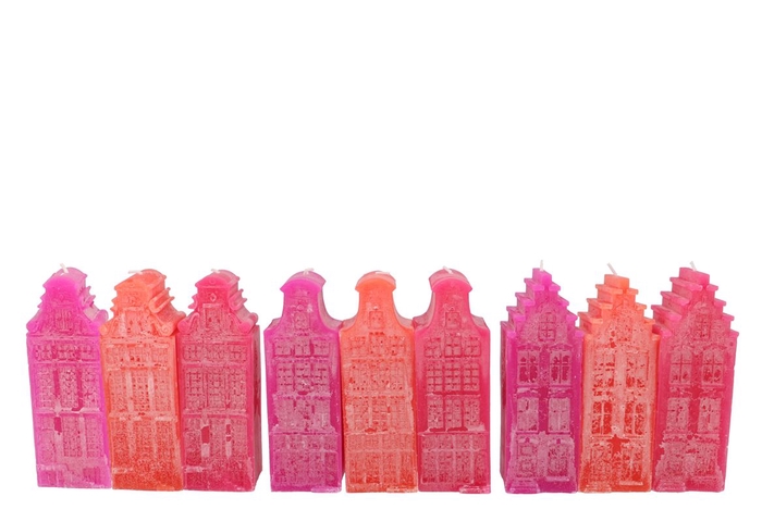 <h4>Amsterdam House Fuchsia Mix Candle 7x7x20cm</h4>