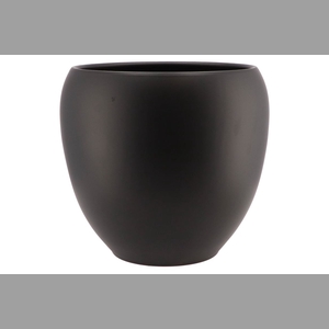 Vinci Matt Black Flower Pot 31x28cm