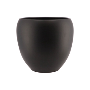 Vinci Matt Black Flower Pot 31x28cm