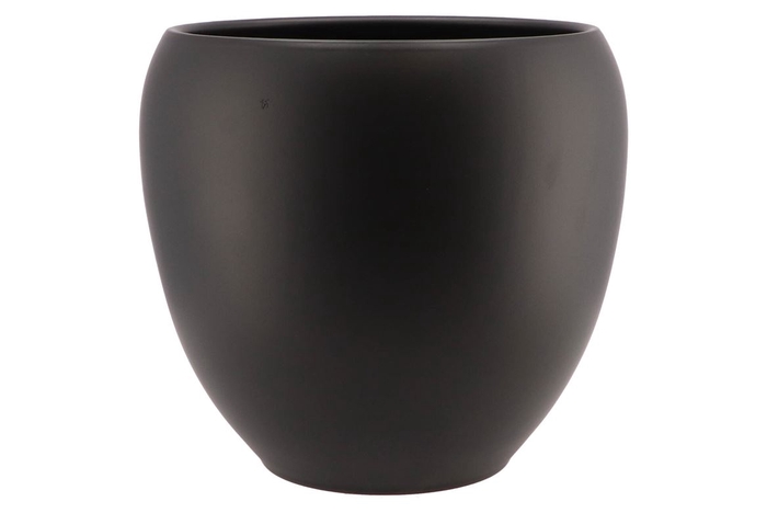 Vinci Matt Black Flower Pot 31x28cm