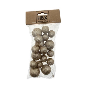 Ball With Glitter 18pcs D2