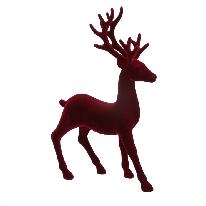 <h4>Kerst Deco rendier flock 22*35cm</h4>