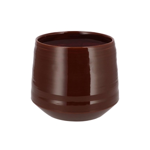 Micco Dark Brown Pot 21x21x18cm