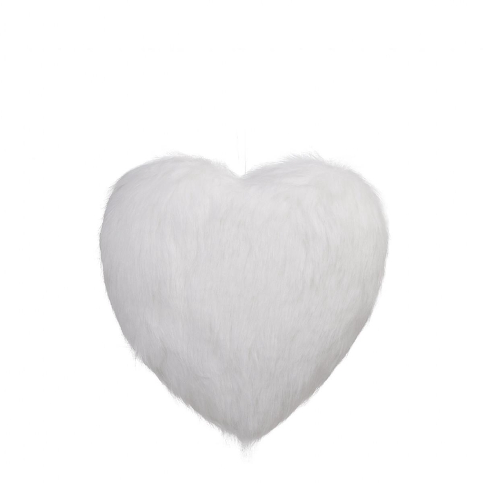 <h4>Valentine Deco hanging heart fluffy d17cm</h4>