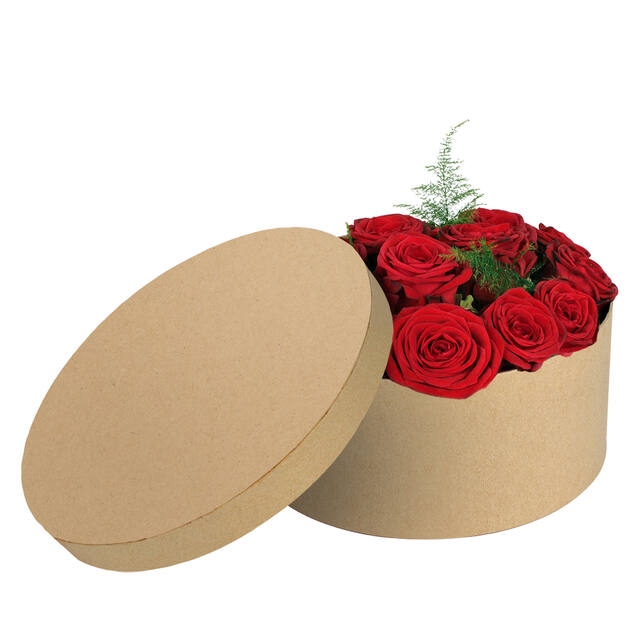 <h4>Hat box carton 22.5xH10cm brown</h4>
