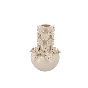 Daisy White Vase Tube Flower 19x19x27cm