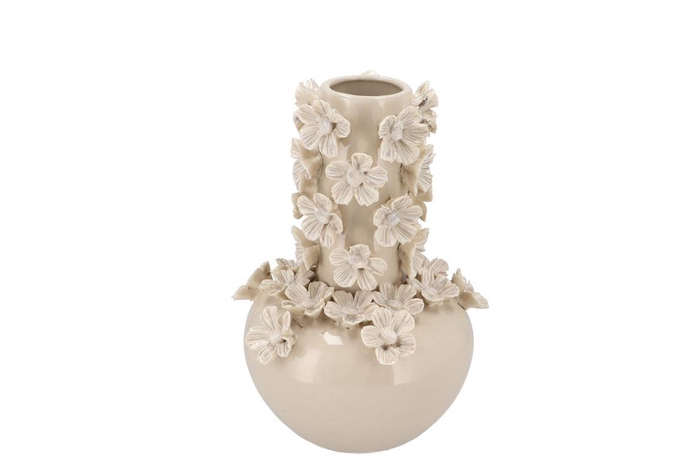 <h4>Daisy White Vase Tube Flower 19x19x27cm</h4>