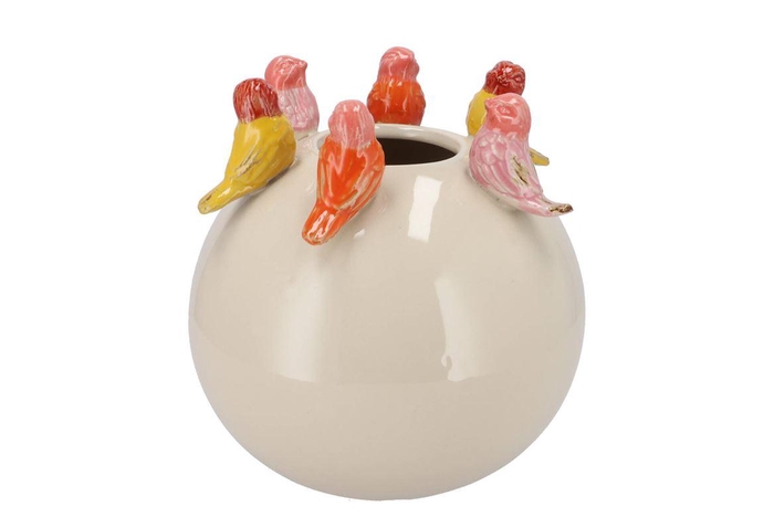 <h4>Bird Spring Vase Bowl White 24x24x24cm</h4>
