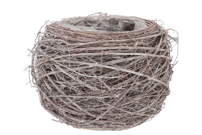 Nature Planter Elm Branch White 20x18cm