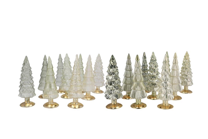 <h4>Twinkle Nordic Green Mix Glass Tree Shiny Ass 9x25cm</h4>