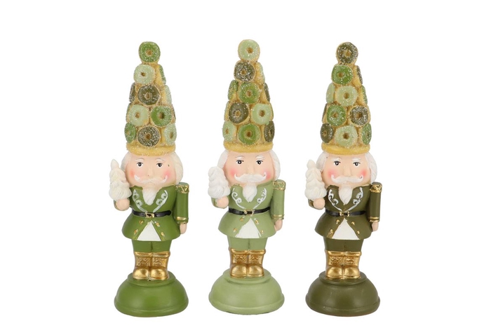 <h4>Candy Nutcracker Green Soldier Decoration 10x9x31cm</h4>