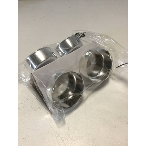 TEALIGHT CUPS ON PICK 5 CM SILVER 42 MM 4PCS