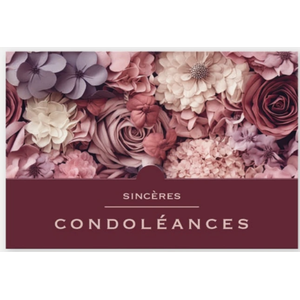 Sincères condoléances (grande carte) (1066903F)