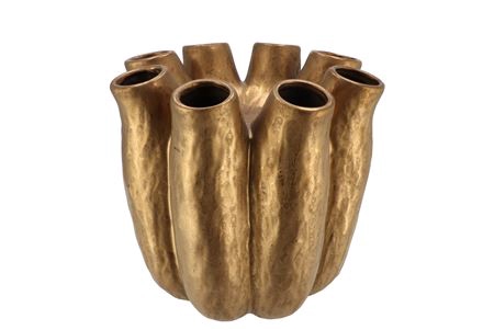 <h4>Luna Gold Tube Vase 24x24cm Nm</h4>