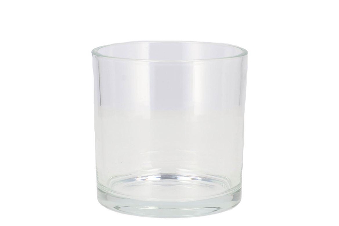 <h4>Glass Pot Cilinder Heavy 12x12x12cm</h4>