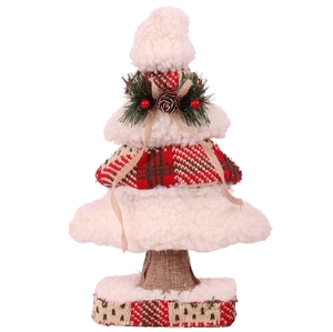 Dec X-Mas Tree Teddy Fur 29cm