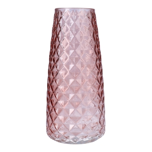 DF02-700614700 - Vase Gemma diamond d6.5/10xh21 old pink