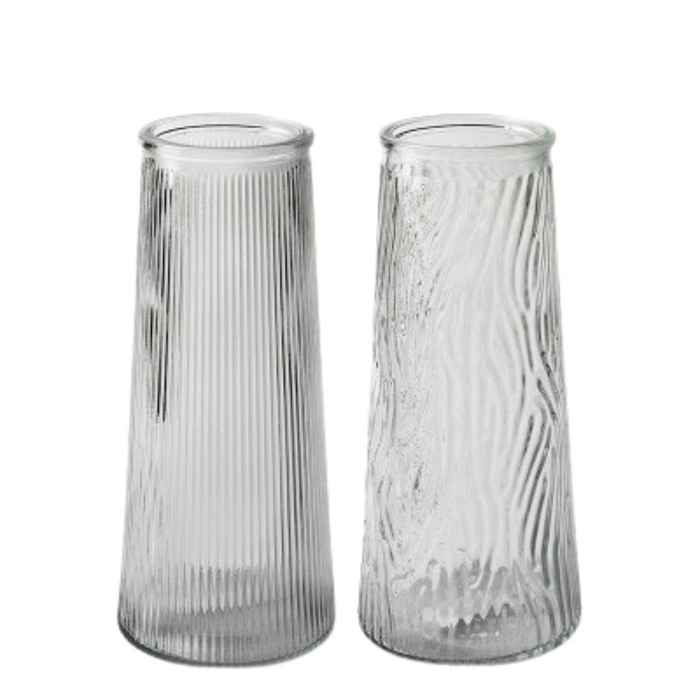 <h4>Glas Pisa vaas d10*22.5cm ass.</h4>