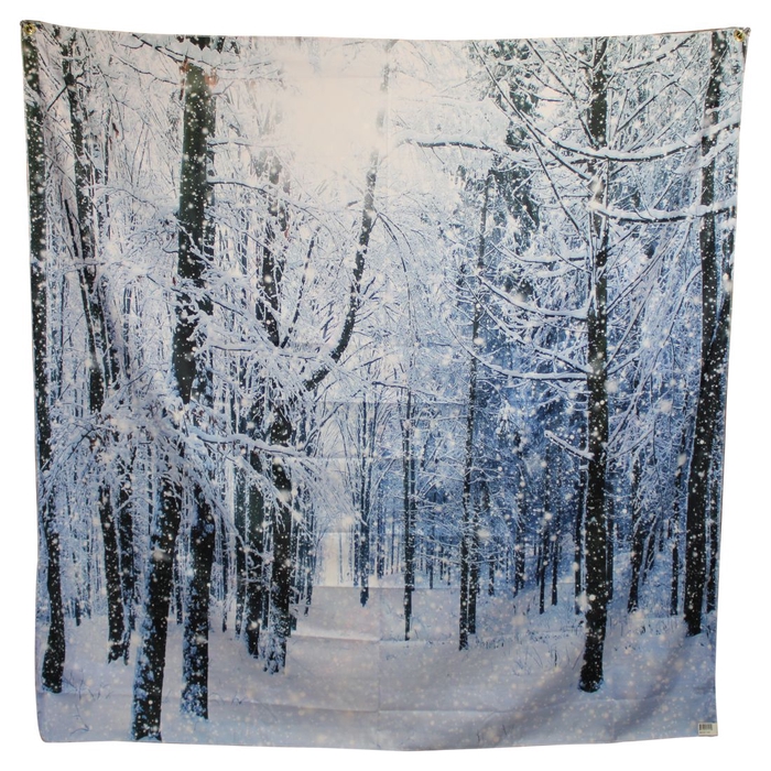 <h4>DF12-BB-43120 - Cloth hanging snow forest 150x150cm</h4>