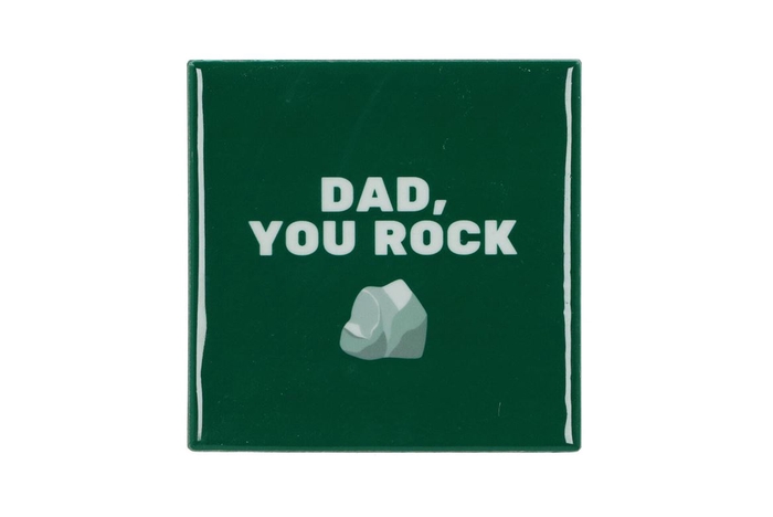 Tile Dad You Rock Green 10x10x1cm