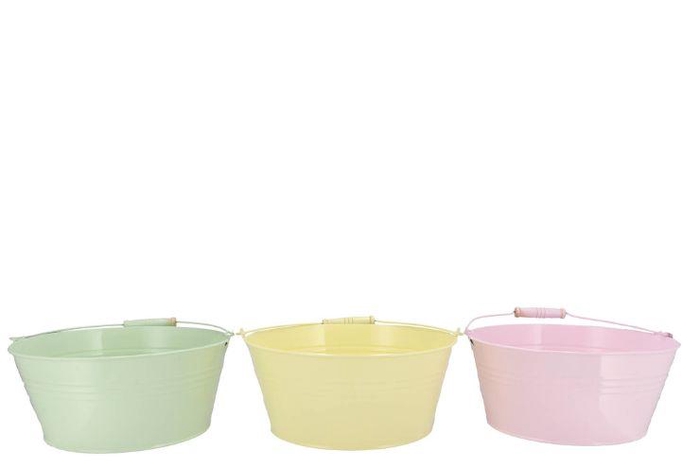 Zinc Dreamy Pastel Mix Basic Bowl Ass 34x14x30cm