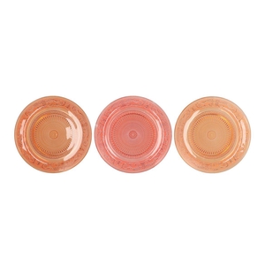 Dayah Coral Sunset Glass Plate 29x2,5cm Ass P/1 Nm