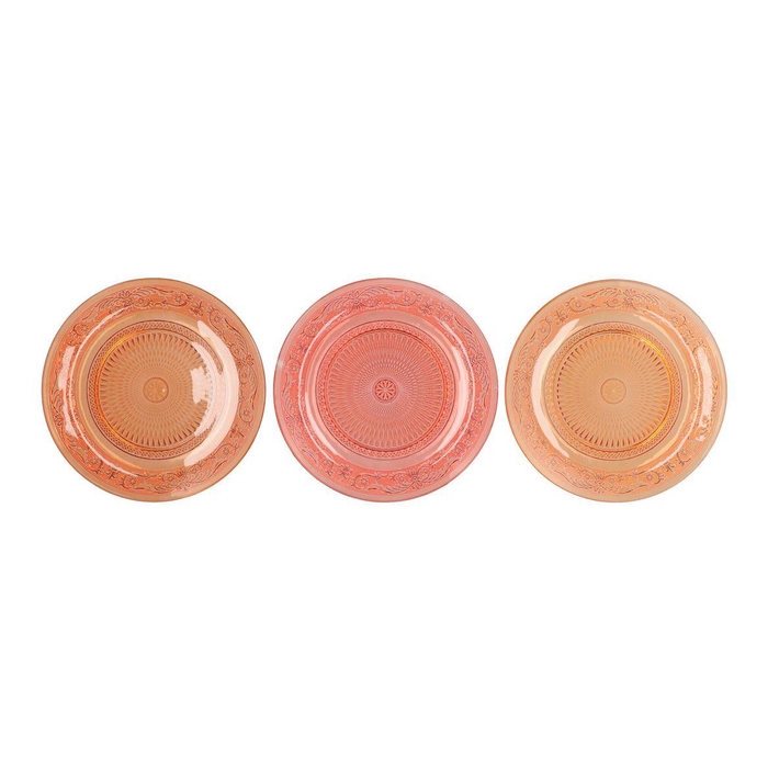 <h4>Dayah Coral Sunset Glass Plate 29x2,5cm Ass P/1 Nm</h4>