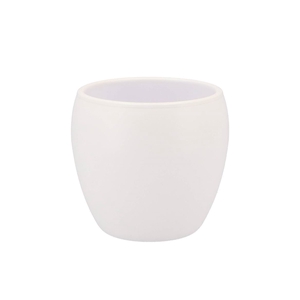 Vinci Matt White Flower Pot 14x13cm