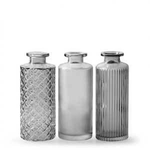 Glass Bottle Alanis d02/5*13cm ass.