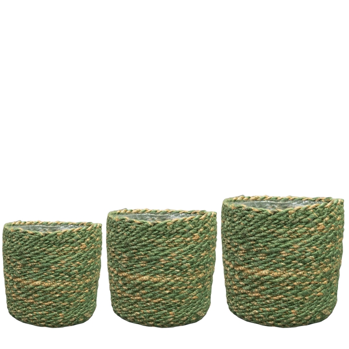 <h4>Basket sets Malin pot S/3 d19*18cm</h4>