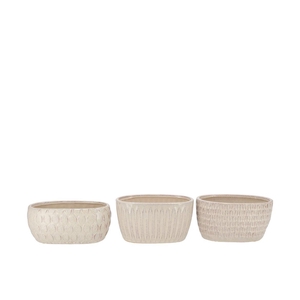 Paris Offwhite Pot Oval Ass 24x13x11cm