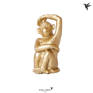 Kolibri Home Monkey sitting gold