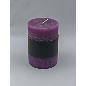 DF11-731281100 - Pillar candle Lucian d6.8xh9.5 rustic aubergine