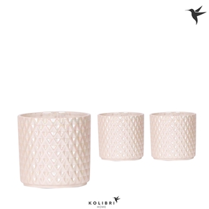 Kolibri Home Diamond Pearl pot travertine